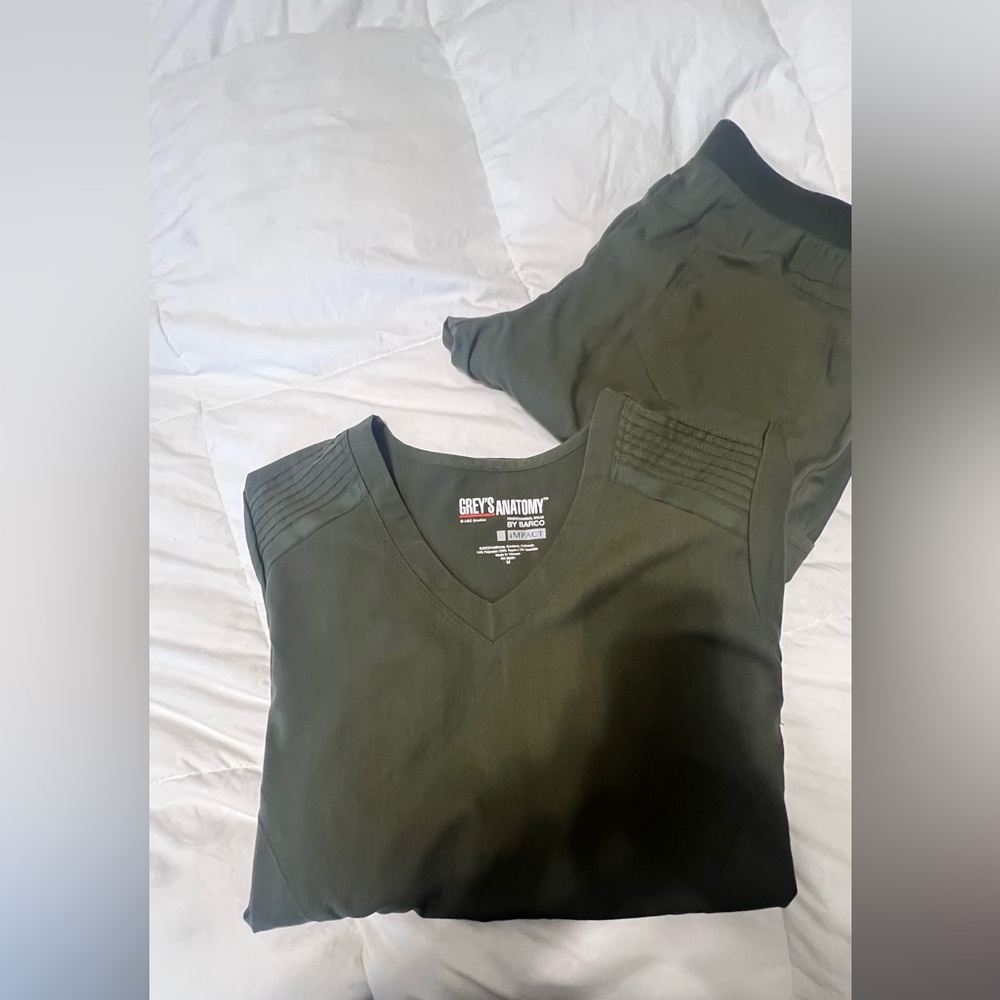 Grey's Anatomy Olive Green Scrub Set